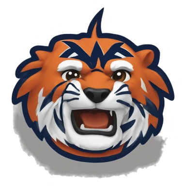 Auburn university logo sticker