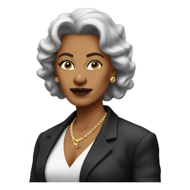 Realistic 90s mob wife sticker