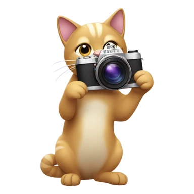 lavender cat emoji taking pictures sticker