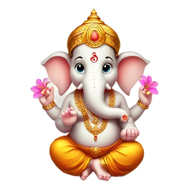 Cute ganpati bappa sticker