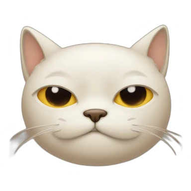 Cat covering its eyes sticker