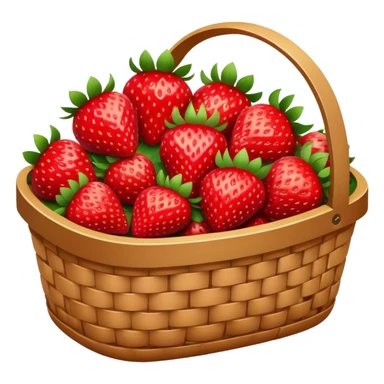 basket of strawberries sticker
