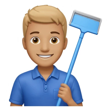 Window Cleaner man  sticker