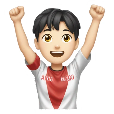 fans cheering for 'KWON YOOJIN' sticker