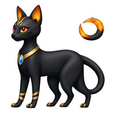 Bastet-Umbreon-Salandit-fusion sticker
