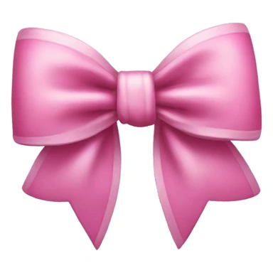Velvet pink bow sticker