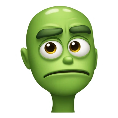sad face of pepe sticker