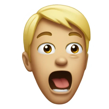 screaming crying  sticker