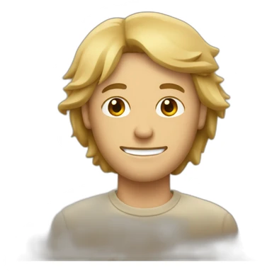 Homme cagouler avec un bob beige sticker