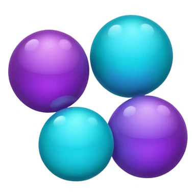 Purple turquoise  sticker