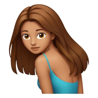  Woman bending over showing vagina sticker