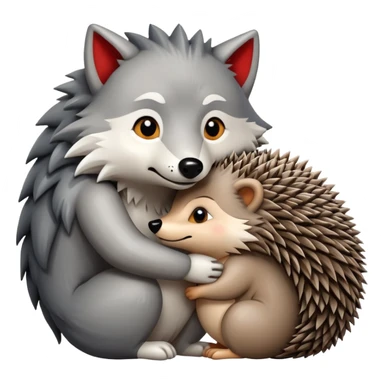 🐺❤️🦔 sticker
