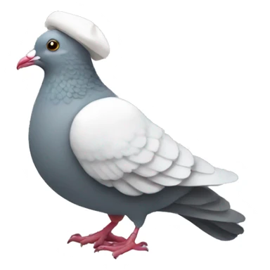 pigeon with a white bonnet from handmaid's tale sticker