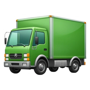 delivery truck green sticker