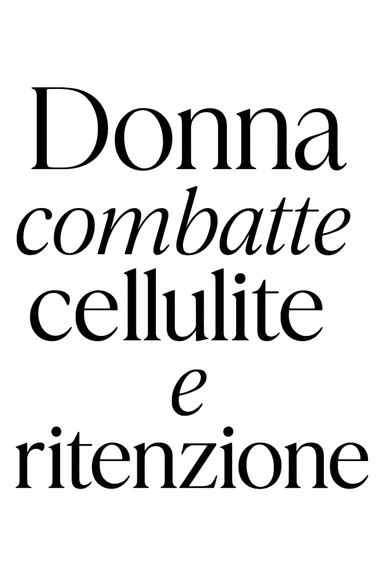 Donna combatte cellulite e ritenzione sticker