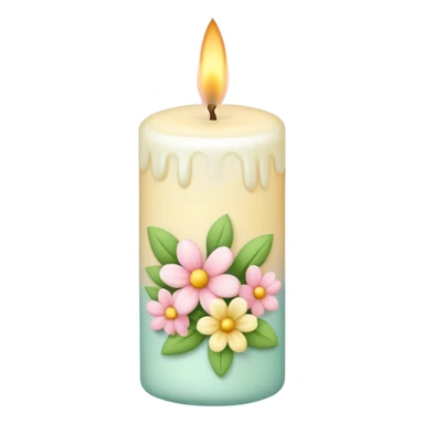 spring vibe candle sticker