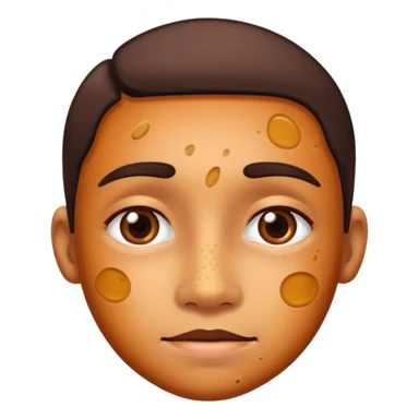 skin with hyperpigmentation sticker