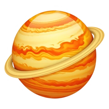 Planet Venus cloudy sphere sticker