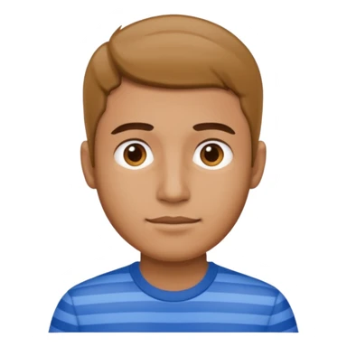 Man with blue Striped Shirt not t shirt sticker