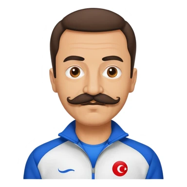 Recep İvedik, Turkish comedy character with mustache and tracksuit sticker