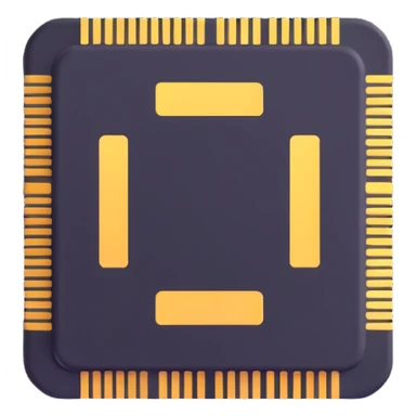 AI chip icon sticker