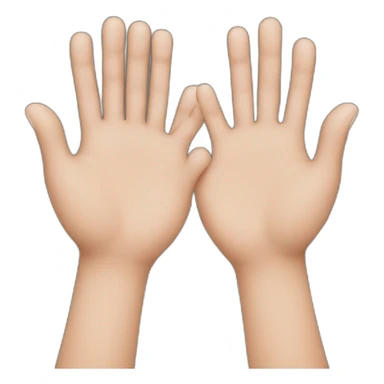 hands heart white skin and brown skin sticker