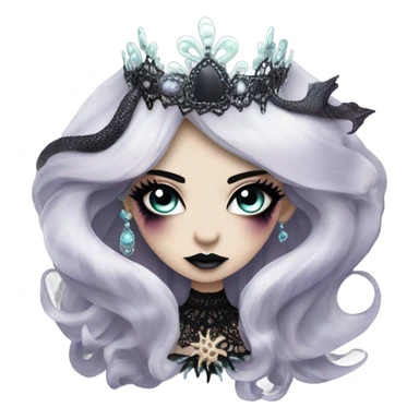 goth mermaid hime gyaru girl sticker