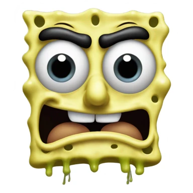 Freaky SpongeBob sticker