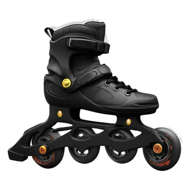 a black rollerblade inline skate, the model called "TWISTER XT" sticker