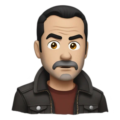 Negan the walking dead sticker