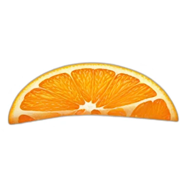 half orange sticker