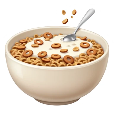 Brown cereal you hurt bowl sticker