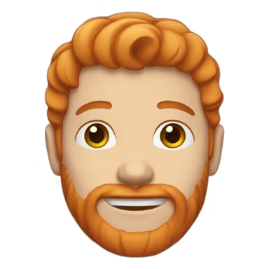 Ginger haired man with grey eyes  sticker