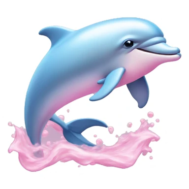 Pastel-pink-colors-dolphin sticker