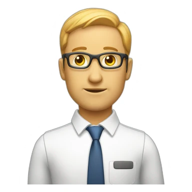 Enterprise architect man sticker