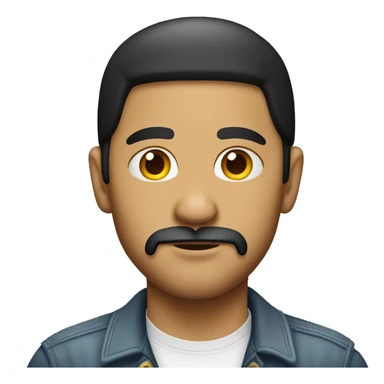 Cholo with no hat but small mustache and thin beard  sticker