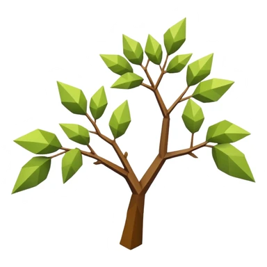 low poly branch white godly   sticker
