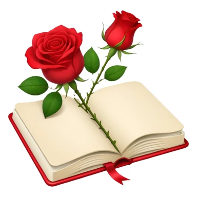 notebook and Rose sticker