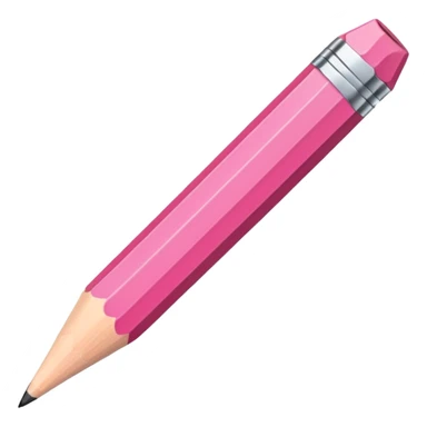 Pink pencil emoji sticker