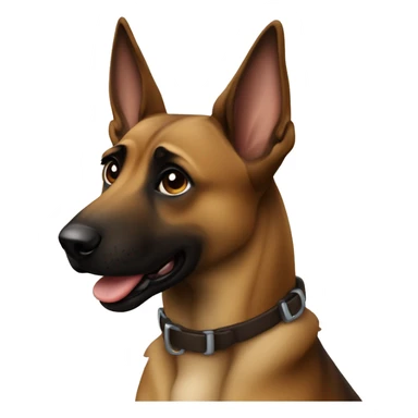 In malinois mignon who est debout et qui sourit sticker