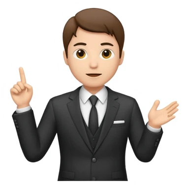 a speaker at an event sticker