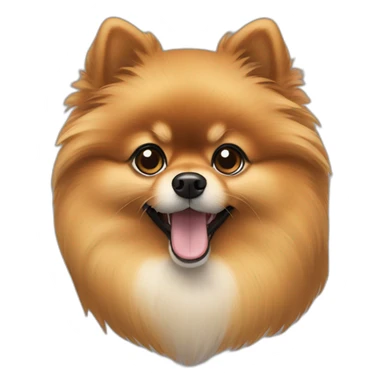 black and tan pomeranian sticker