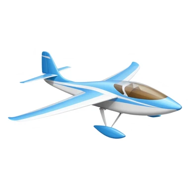 glider, large wingspan, white, 1 seat, no engine sticker