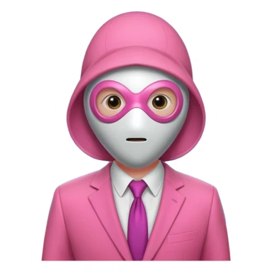 quid Game Guard — Circle mask (pink suit) sticker