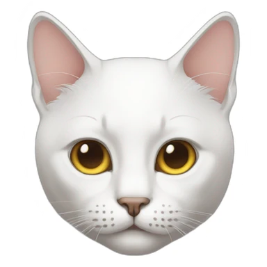 Cat without eyes  sticker