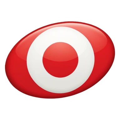 Japan flag thick white border  sticker