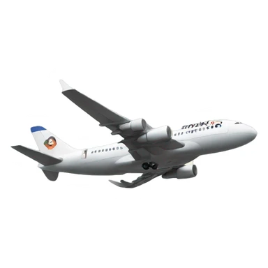 Make an emoji about plane in mid air sticker