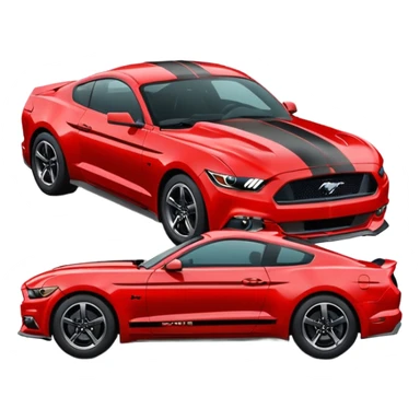 Ford Mustang with center black strip design and in written 309 and in front real pnky sticker