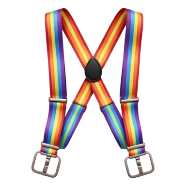 suspender rainbow sticker