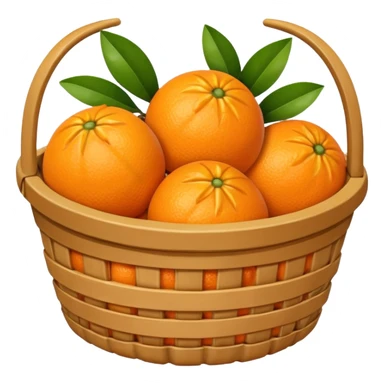 orange fruit basquet sticker